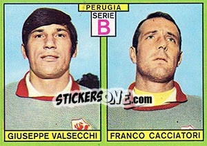 Sticker Valsecchi / Cacciatori - Calciatori 1968-1969 - Panini