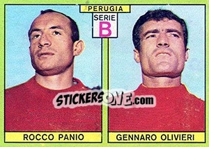 Sticker Panio / Olivieri - Calciatori 1968-1969 - Panini