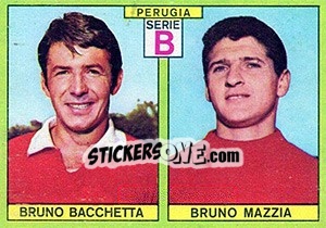 Sticker Bacchetta / Mazzia - Calciatori 1968-1969 n. 434 - Panini