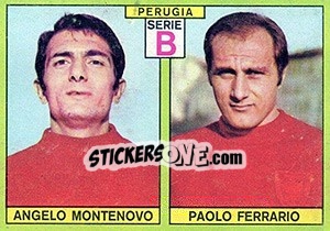 Sticker Montenovo / Ferrario - Calciatori 1968-1969 - Panini