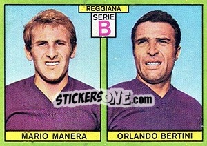 Sticker Manera / Bertini - Calciatori 1968-1969 n. 438 - Panini