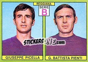 Cromo Picella / Pienti - Calciatori 1968-1969 - Panini