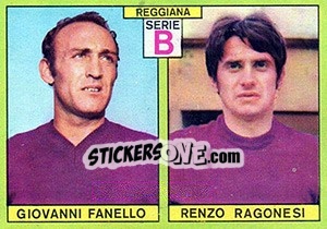 Sticker Fanello / Ragonesi - Calciatori 1968-1969 - Panini