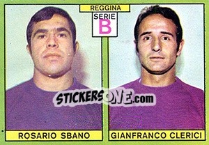 Cromo Sbano / Clerici - Calciatori 1968-1969 - Panini