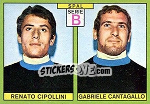 Sticker Cipollini / Cantagallo - Calciatori 1968-1969 n. 449 - Panini