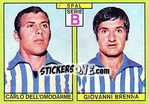 Sticker Dell'Omodarme / Brenna - Calciatori 1968-1969 n. 453 - Panini