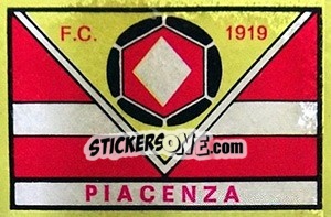 Sticker Scudetto Piacenza - Calciatori 1968-1969 - Panini