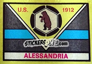 Sticker Scudetto Alessandria - Calciatori 1968-1969 - Panini