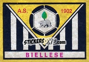 Sticker Scudetto Biellese - Calciatori 1968-1969 - Panini