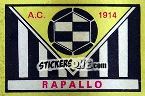 Figurina Scudetto Rapallo - Calciatori 1968-1969 - Panini