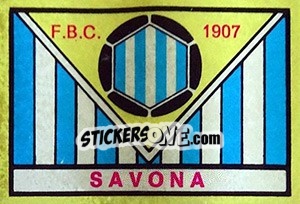 Cromo Scudetto Savona - Calciatori 1968-1969 - Panini