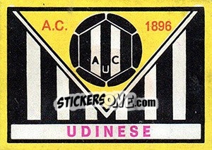 Sticker Scudetto Udinese - Calciatori 1968-1969 - Panini
