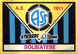 Cromo Scudetto Solbiatese - Calciatori 1968-1969 - Panini