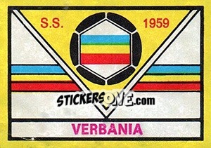 Sticker Scudetto Verbania - Calciatori 1968-1969 - Panini