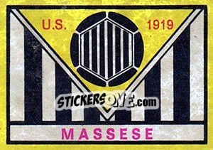 Sticker Scudetto Massese - Calciatori 1968-1969 - Panini