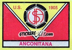 Sticker Scudetto Anconitana - Calciatori 1968-1969 - Panini