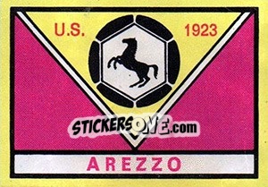 Sticker Scudetto Arezzo - Calciatori 1968-1969 - Panini