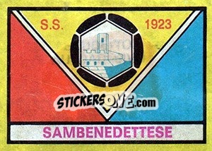 Sticker Scudetto Sambenedettese - Calciatori 1968-1969 - Panini