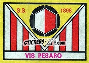 Sticker Scudetto Vis Pesaro - Calciatori 1968-1969 - Panini