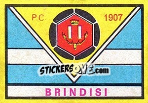 Sticker Scudetto Brindisi - Calciatori 1968-1969 - Panini