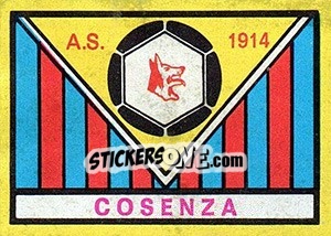 Sticker Scudetto Cosenza - Calciatori 1968-1969 - Panini