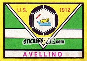 Sticker Scudetto Avellino - Calciatori 1968-1969 - Panini