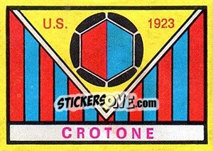 Sticker Scudetto Crotone - Calciatori 1968-1969 n. 506 - Panini