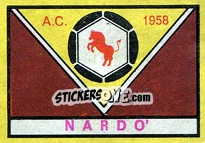 Sticker Scudetto Nardo - Calciatori 1968-1969 n. 513 - Panini