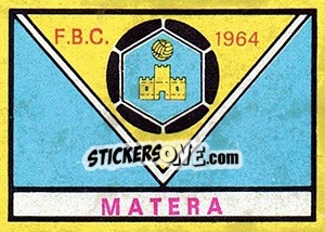Sticker Scudetto Matera - Calciatori 1968-1969 n. 515 - Panini