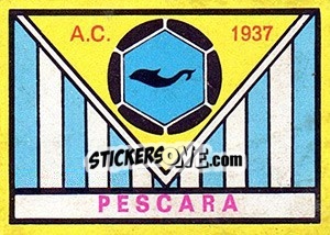 Figurina Scudetto Pescara - Calciatori 1968-1969 - Panini