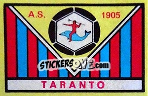Cromo Scudetto Taranto - Calciatori 1968-1969 - Panini