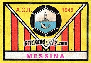 Sticker Scudetto Messina - Calciatori 1968-1969 - Panini