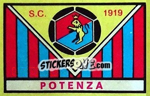 Sticker Scudetto Potenza - Calciatori 1968-1969 - Panini