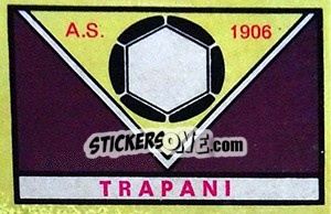 Sticker Scudetto Trapani - Calciatori 1968-1969 - Panini