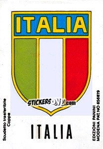 Sticker Scudetto Italia - Calciatori 1968-1969 - Panini