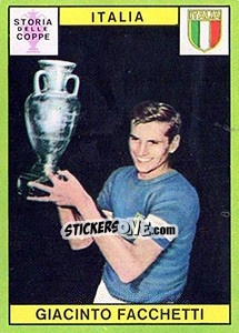 Sticker Facchetti - Calciatori 1968-1969 n. 525 - Panini