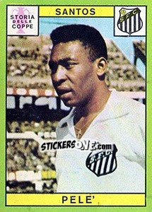 Sticker Pele - Calciatori 1968-1969 - Panini