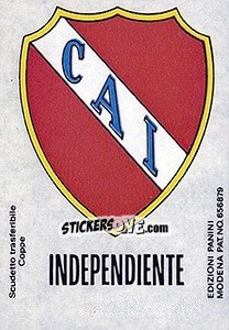 Sticker Scudetto Idependiente - Calciatori 1968-1969 n. 538 - Panini