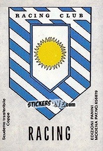 Cromo Scudetto Racing - Calciatori 1968-1969 - Panini