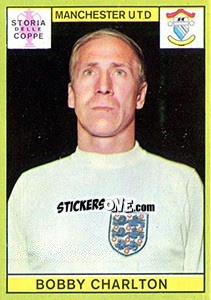 Sticker Bobby Charlton - Calciatori 1968-1969 - Panini