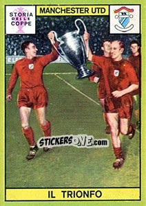 Figurina Il Trionfo Manchester Utd. - Calciatori 1968-1969 n. 548 - Panini