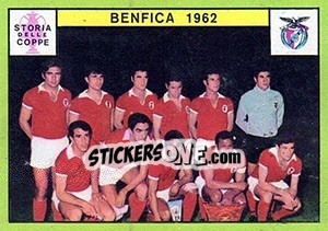 Sticker Benfica 1962 - Calciatori 1968-1969 - Panini