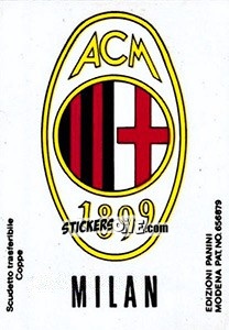 Figurina Scudetto Milan - Calciatori 1968-1969 - Panini