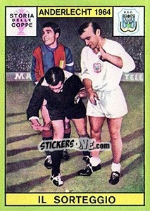 Sticker Il Sorteggio Anderlecht - Calciatori 1968-1969 - Panini