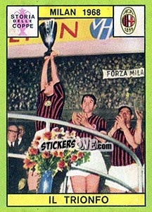 Cromo Il Trionfo Milan - Calciatori 1968-1969 - Panini