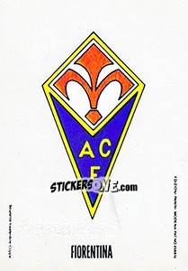 Cromo Scudetto Fiorentina