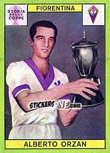Sticker Alberto Orzan - Calciatori 1968-1969 - Panini