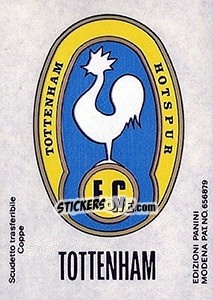 Sticker Scudetto Tottenham - Calciatori 1968-1969 - Panini