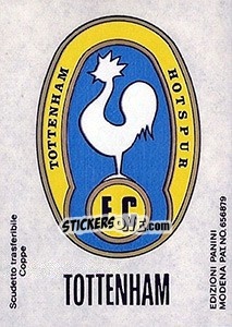 Figurina Scudetto Tottenham