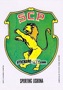 Sticker Scudetto Sporting Lisbona - Calciatori 1968-1969 - Panini